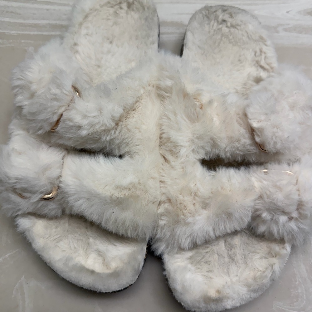Cozy Faux Fur Slide sandal Slippers - &”@&(;: